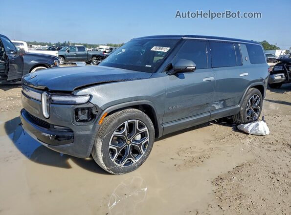7PDSGBBA2SN048006 2025 RIVIAN R1S Gray Առջևի ձախ երեք քառորդ տեսարան