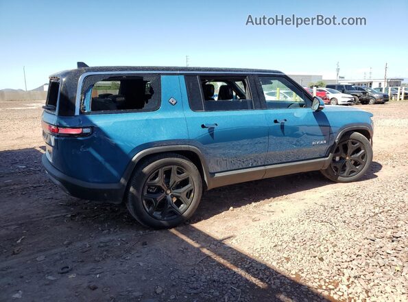7PDSGCBA3RN032705 2024 RIVIAN R1S Синий Задняя правая четверть