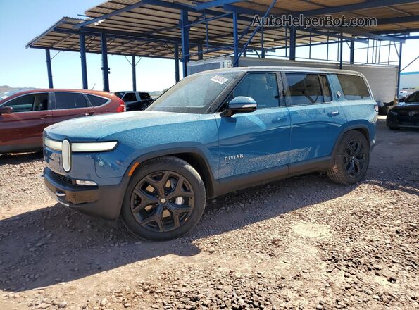 7PDSGCBA3RN032705 2024 RIVIAN R1S Синий Передняя левая четверть