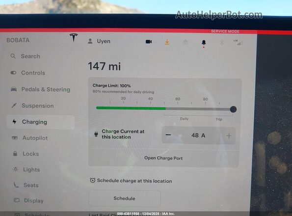 7SAXCBE50PF385113 2023 TESLA MODEL X Белый 