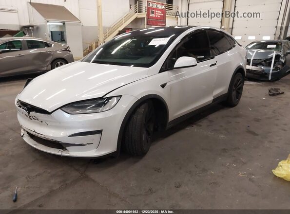 7SAXCBE56NF328525 2022 TESLA MODEL X White Vista tres cuartos delantera izquierda