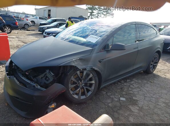 7SAXCBE57RF436576 2024 TESLA MODEL X Black Przód lewy