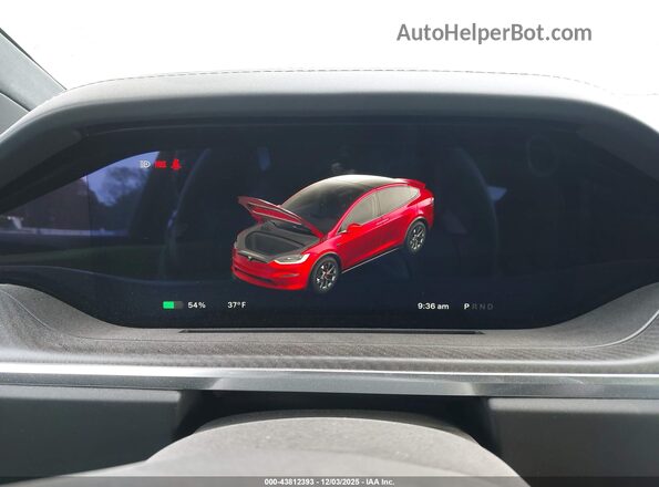 7SAXCBE61SF470043 2025 TESLA MODEL X Красный Вид задних сидений