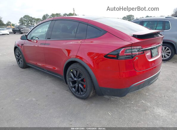 7SAXCBE61SF470043 2025 TESLA MODEL X Красный Задняя левая четверть