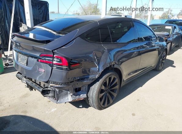 7SAXCBE65NF356647 2022 TESLA MODEL X Gray Задня права чверть
