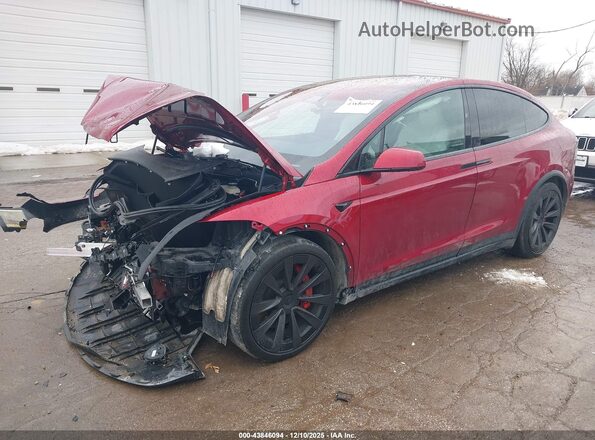 7SAXCBE66RF456066 2024 TESLA MODEL X Red Front left