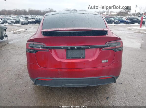 7SAXCBE66RF456066 2024 TESLA MODEL X Red 