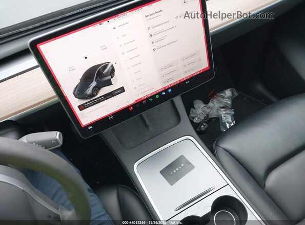 7SAYGAEE5SF216913 2025 TESLA MODEL Y Gray Вид панелі приладів