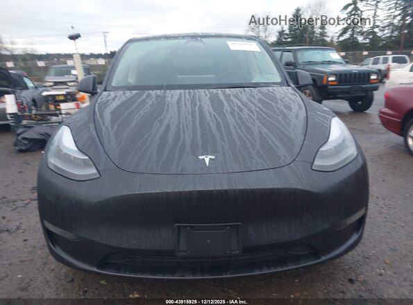 7SAYGDEE1SF256696 2025 TESLA MODEL Y Gray Widok wnętrza z tyłu