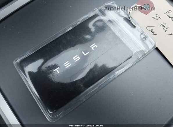 7SAYGDEE3SF293331 2025 TESLA MODEL Y Gray Вид панелі приладів