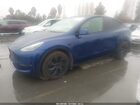 2025 Tesla Model Y Long Range Dual Motor All-wheel Drive Blue vin: 7SAYGDEE8SF238602