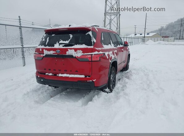 7SVAAABA1PX005907 2023 TOYOTA SEQUOIA Красный Задняя правая четверть