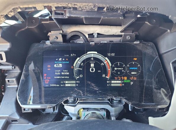 7SVAAABA1PX014834 2023 TOYOTA SEQUOIA Серебряный Вид щитка приборов