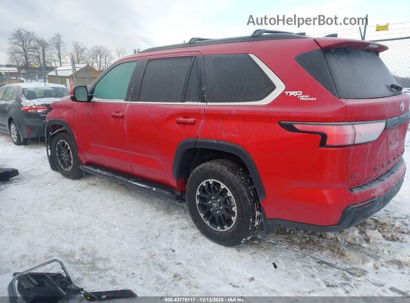7SVAAABA2SX050492 2025 TOYOTA SEQUOIA Red Tył lewy