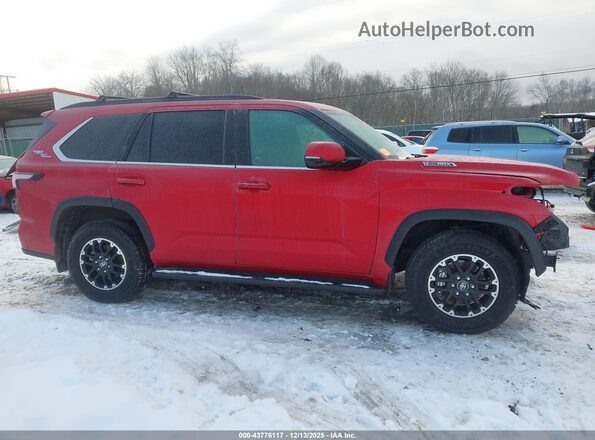 7SVAAABA2SX050492 2025 TOYOTA SEQUOIA Red Widok wnętrza 360 stopni