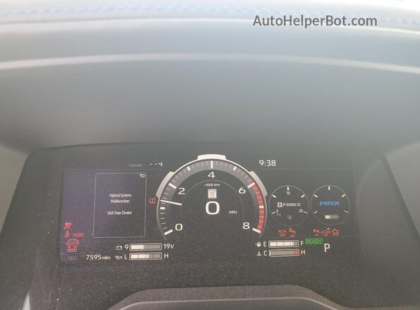 7SVAAABA5SX053659 2025 TOYOTA SEQUOIA Gray ხელსაწყოთა პანელის ხედი