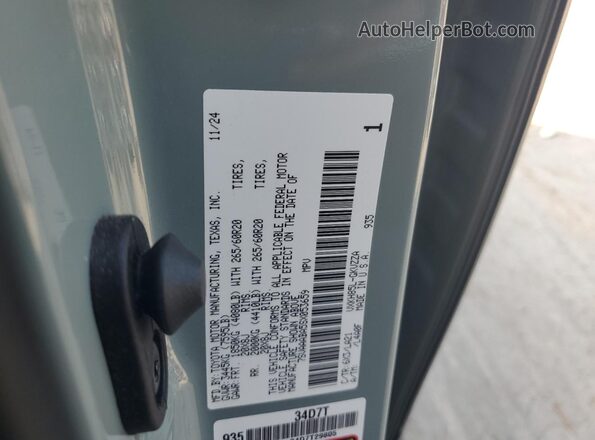 7SVAAABA5SX053659 2025 TOYOTA SEQUOIA Gray სალონის 360-გრადუსიანი ხედი