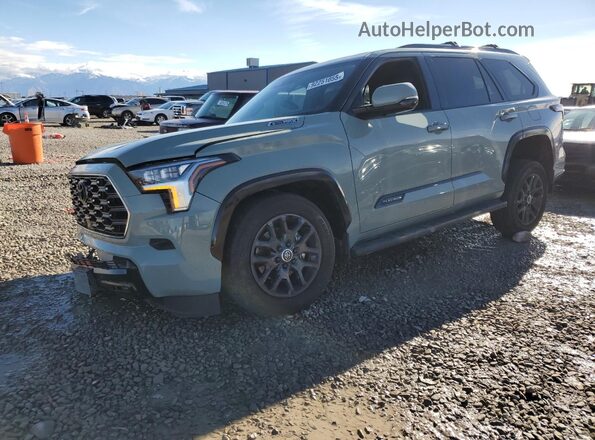 7SVAAABA6RX035665 2024 TOYOTA SEQUOIA Серый Передняя левая четверть