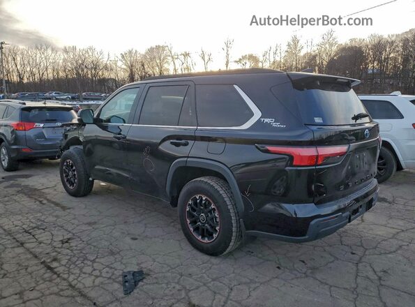 7SVAAABA8RX024134 2024 TOYOTA SEQUOIA Черный Задняя левая четверть