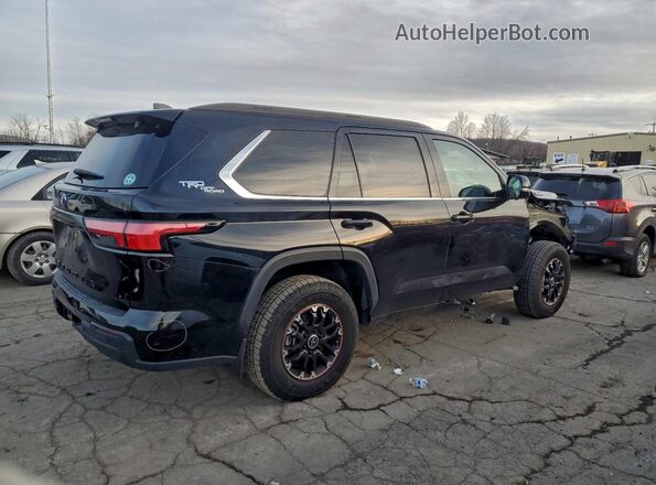 7SVAAABA8RX024134 2024 TOYOTA SEQUOIA Черный Задняя правая четверть