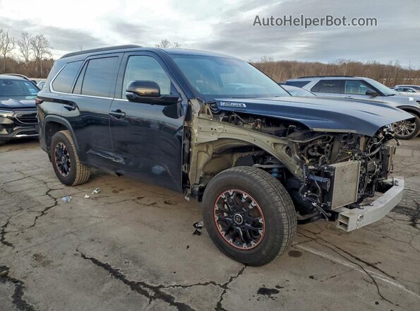 7SVAAABA8RX024134 2024 TOYOTA SEQUOIA Черный Передняя правая четверть