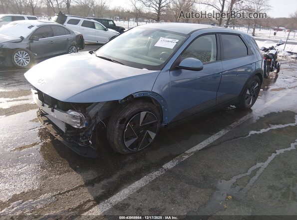 7YAKM4DB4SY037193 2025 HYUNDAI IONIQ 5 Light Blue Передняя левая четверть