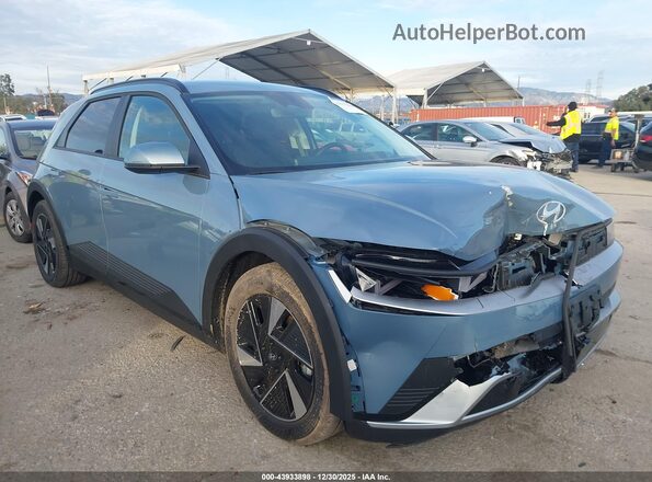 7YAKN4DA4SY039885 2025 HYUNDAI IONIQ 5 Light Blue Передняя правая четверть