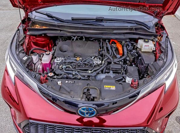 5TDXSKFC5NS055750 2022 TOYOTA SIENNA Бордовый Вид панели приборов