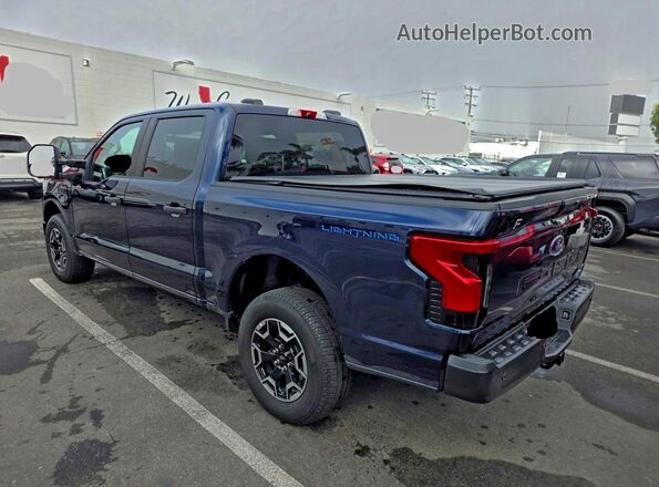 1FTVW1EL8NWG05272 2022 FORD F-150 LIGHTNING Синий Передняя правая четверть