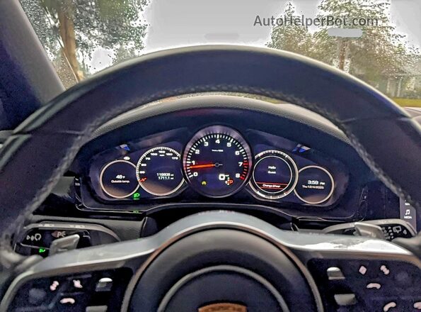 WP1AA2AY0LDA00643 2020 PORSCHE CAYENNE Blue Instrument cluster view