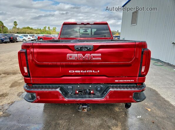 1GT49REY8NF268602 2022 GMC SIERRA Темно-бордовый Вид салона спереди