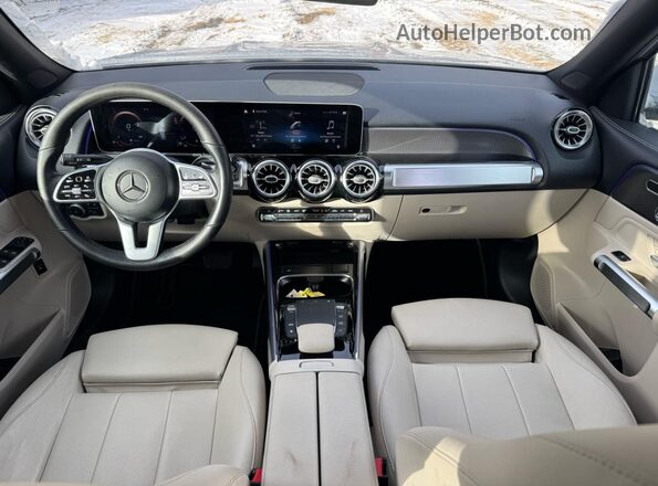 W1N4M4HB1MW112949 2021 MERCEDES-BENZ GLB-CLASS Silver Вид задніх сидінь