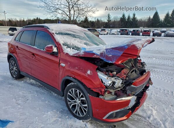 JA4AP4AW0HZ036654 2017 MITSUBISHI OUTLANDER Красный Вид спереди