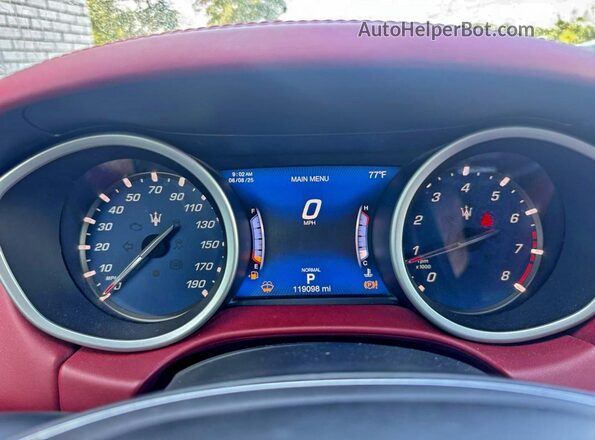 ZAM57YTL0K1319168 2019 MASERATI GHIBLI Black Dashboard view