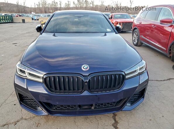 WBA13BK05NCJ60379 2022 BMW M5 Синий Вид сзади