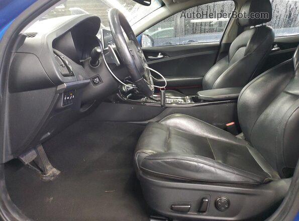 KNAE25LA0K6060035 2019 KIA STINGER Синий Вид салона спереди