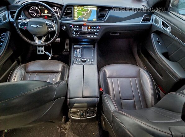 KMHGN4JBXKU290794 2019 GENESIS G80 Белый Вид щитка приборов