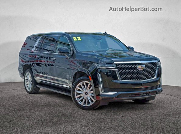 1GYS3JKL6NR100890 2022 CADILLAC ESCALADE Черный Задняя левая четверть