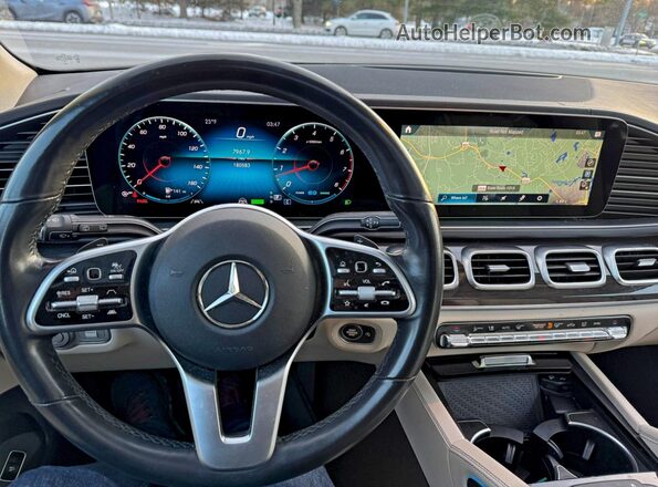 4JGFF5KE4MA376372 2021 MERCEDES-BENZ GLS White Առջևի վահանակի տեսք