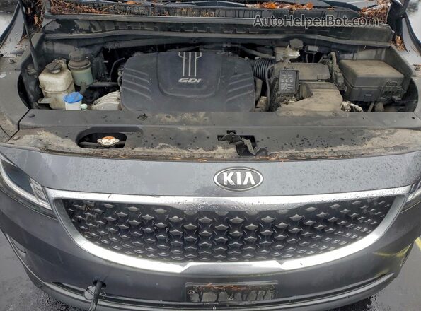 KNDMC5C16J6399280 2018 KIA SEDONA Silver Vista de la etiqueta del VIN