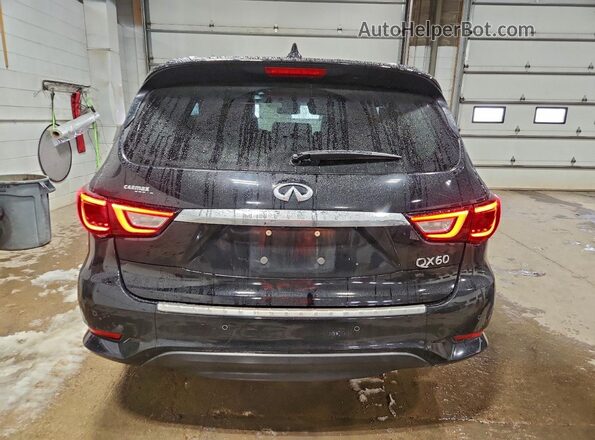 5N1DL0MM3HC520771 2017 INFINITI QX60 Черный Вид салона спереди
