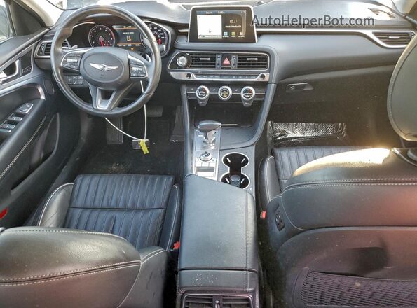 KMTG34LA9MU070338 2021 GENESIS G70 Gray Widok zestawu wskaźników