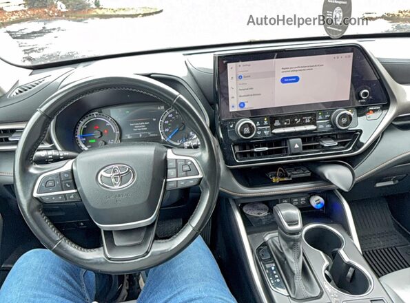 5TDABRCH4PS564102 2023 TOYOTA HIGHLANDER HYBRID Black Widok tylnych siedzeń