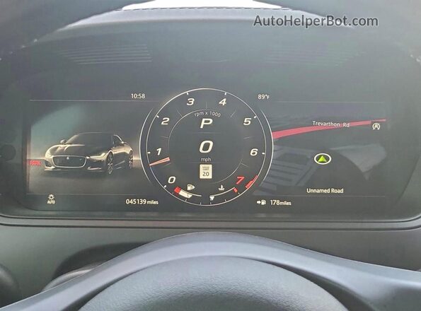 SAJDD1GX8MCK75314 2021 JAGUAR F-TYPE Синий Вид щитка приборов