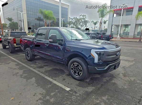 1FTVW1EL8NWG05272 2022 FORD F-150 LIGHTNING Синий Задняя левая четверть
