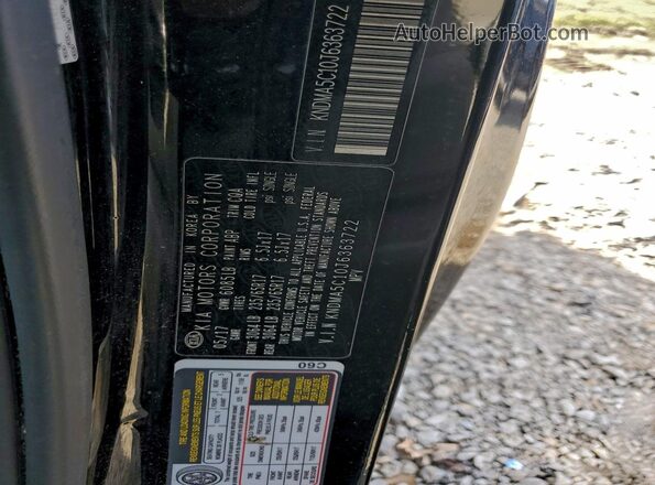 KNDMA5C10J6363722 2018 KIA SEDONA Black Панорамний вид салону 360°