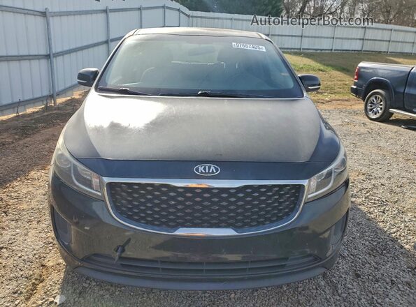 KNDMA5C10J6363722 2018 KIA SEDONA Black Вид ззаду