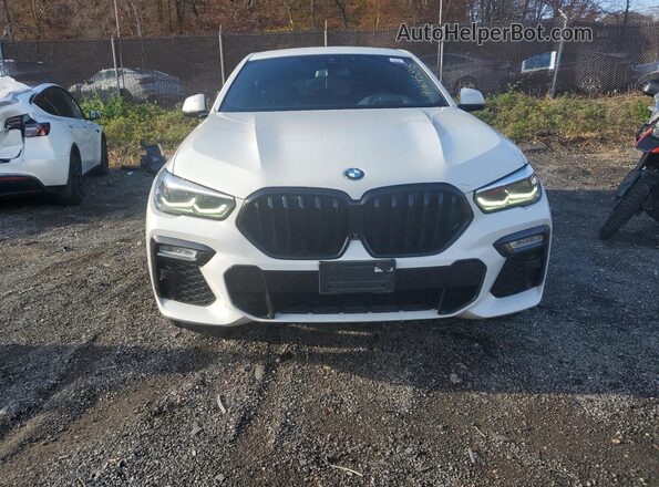 5UXCY6C07M9G53044 2021 BMW X6 Белый Вид сзади