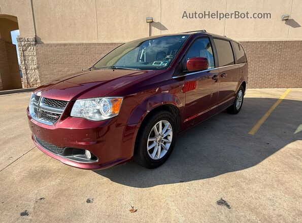 2C4RDGCG4KR635065 2019 DODGE CARAVAN Темно-бордовый Задняя правая четверть