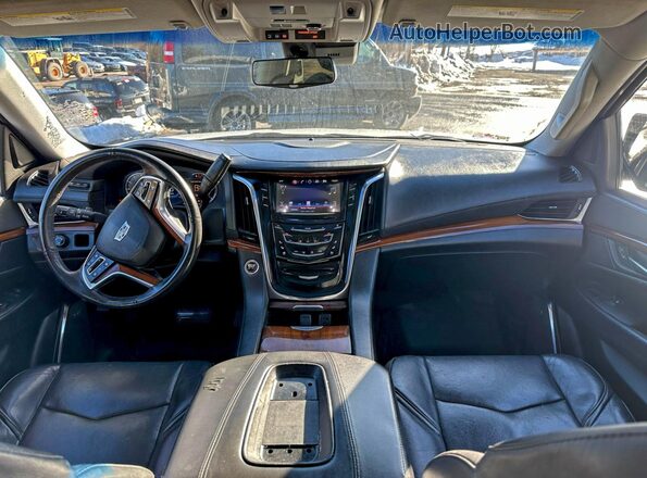 1GYS3BKJ9HR368793 2017 CADILLAC ESCALADE Белый Вид задних сидений
